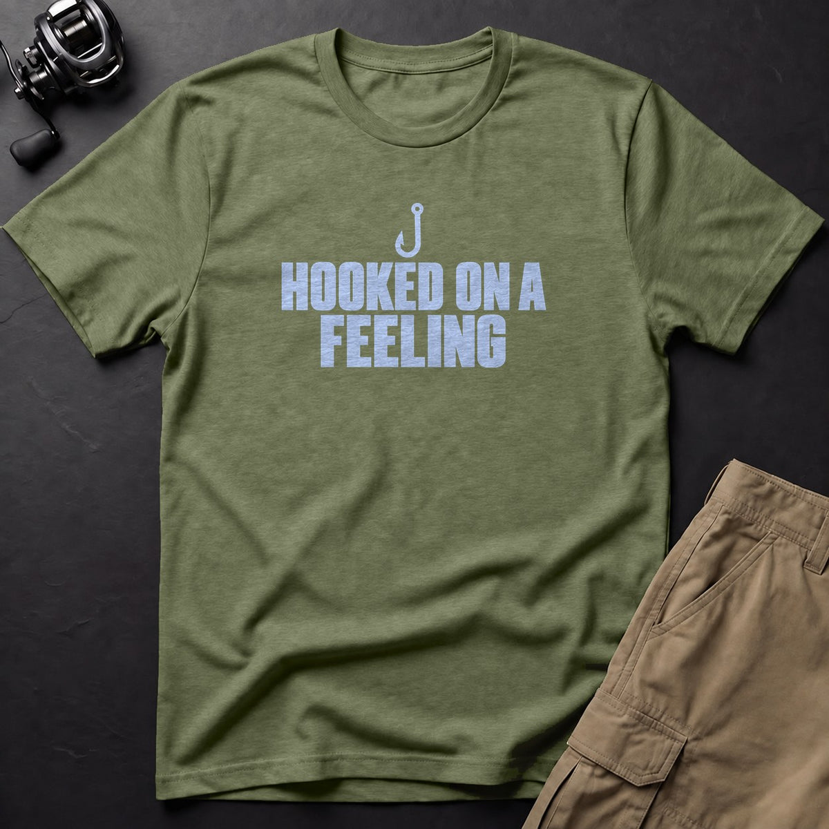 Hooked on a Feeling T-Shirt — Moss