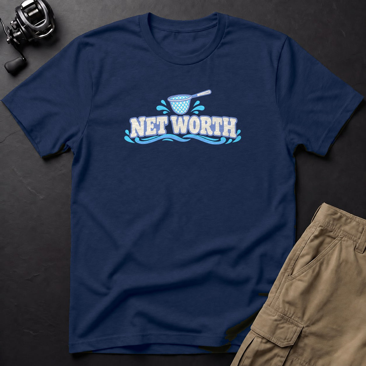 Net Worth T-Shirt — True Navy
