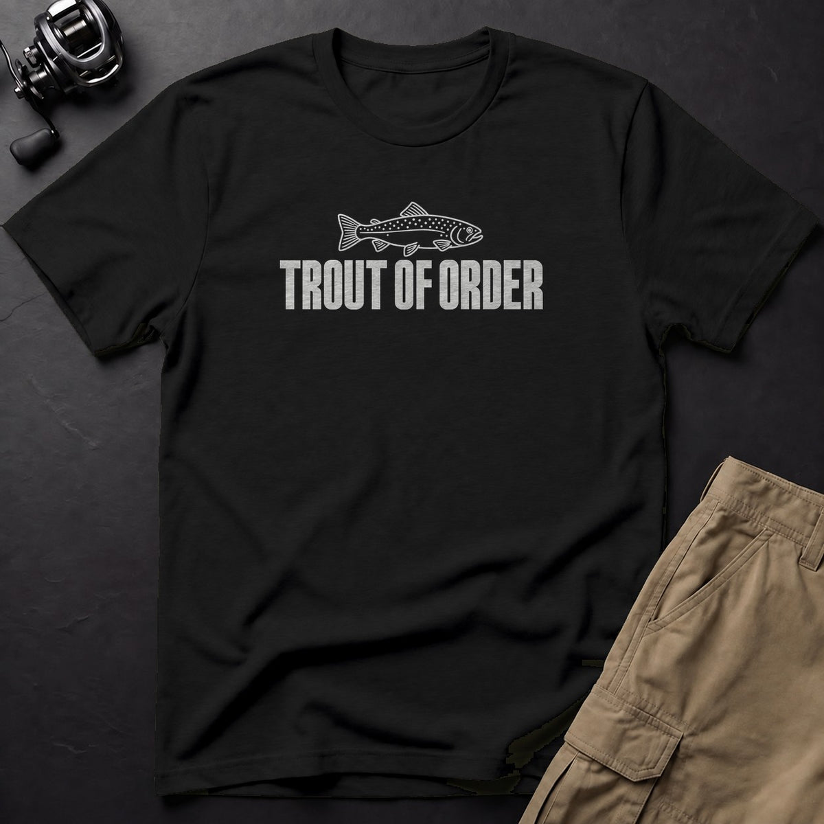 Trout of Order T-Shirt — Black