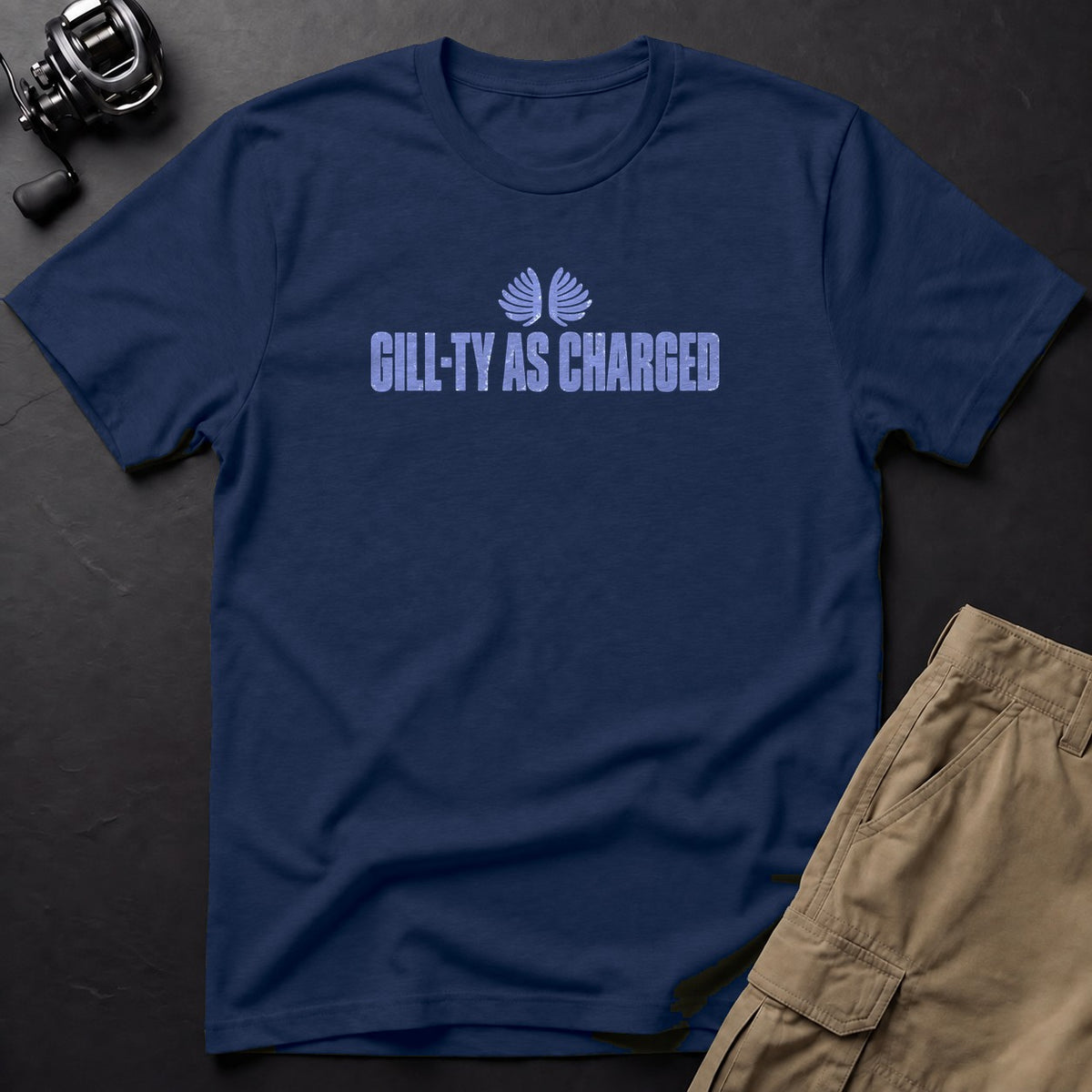 Gill-Ty as Charged T-Shirt — True Navy