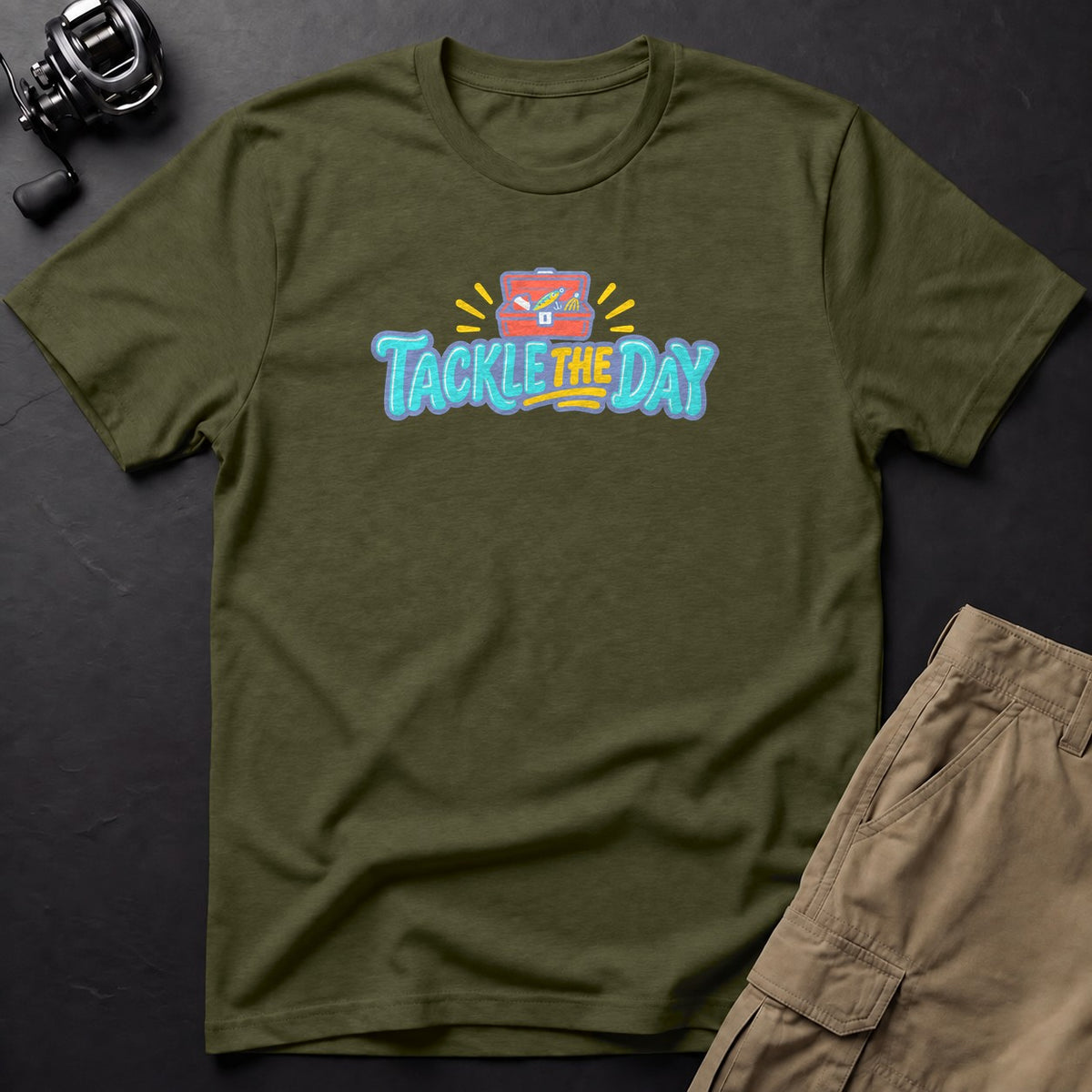 Tackle the Day T-Shirt — Sage