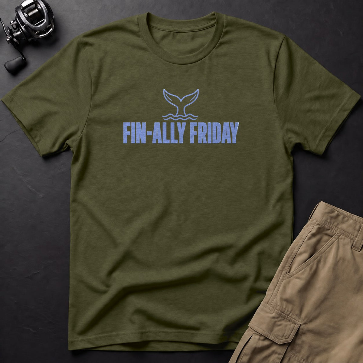 Fin-Ally Friday T-Shirt — Sage