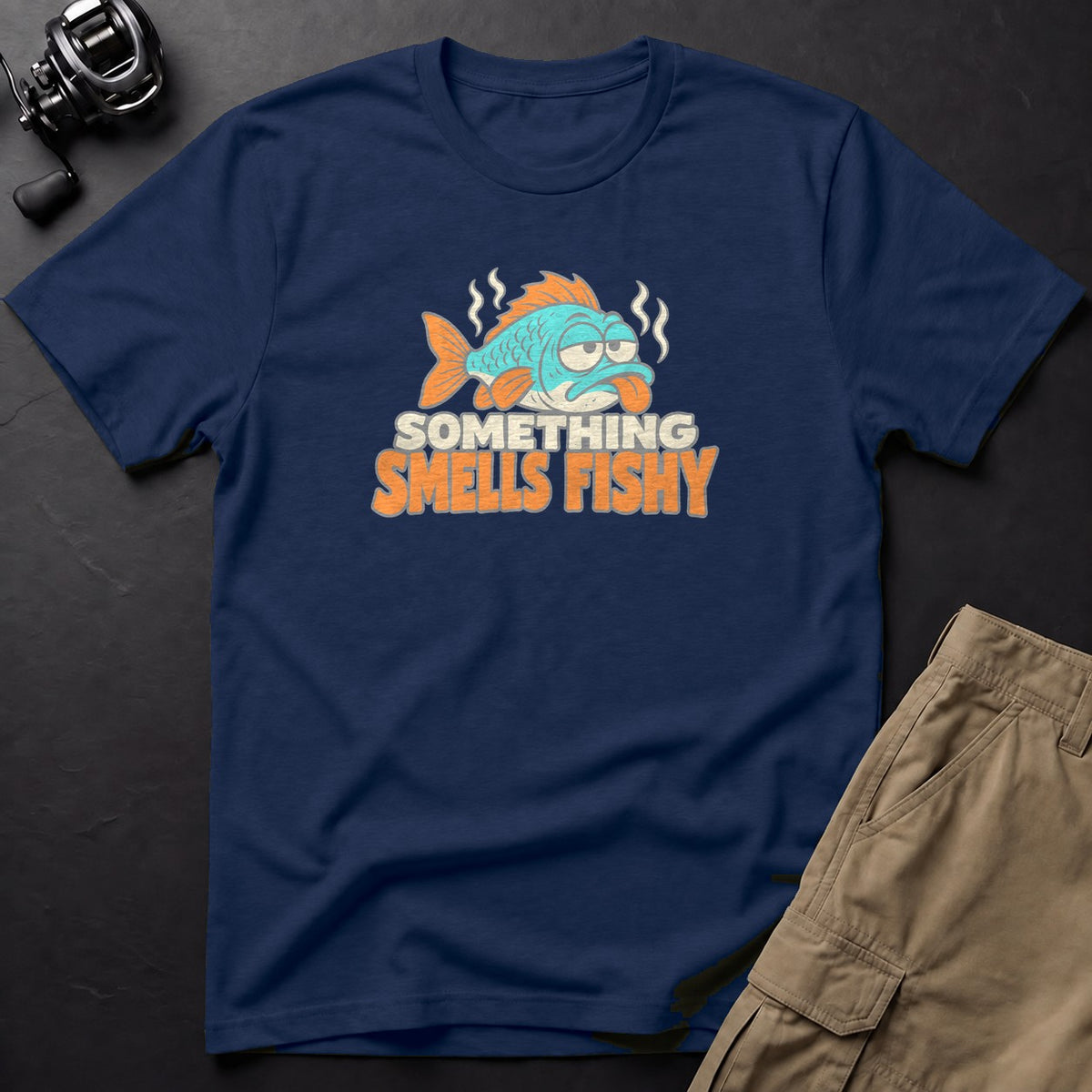 Something Smells Fishy T-Shirt — True Navy