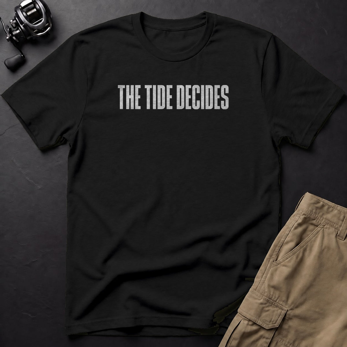 The Tide Decides T-Shirt — Black