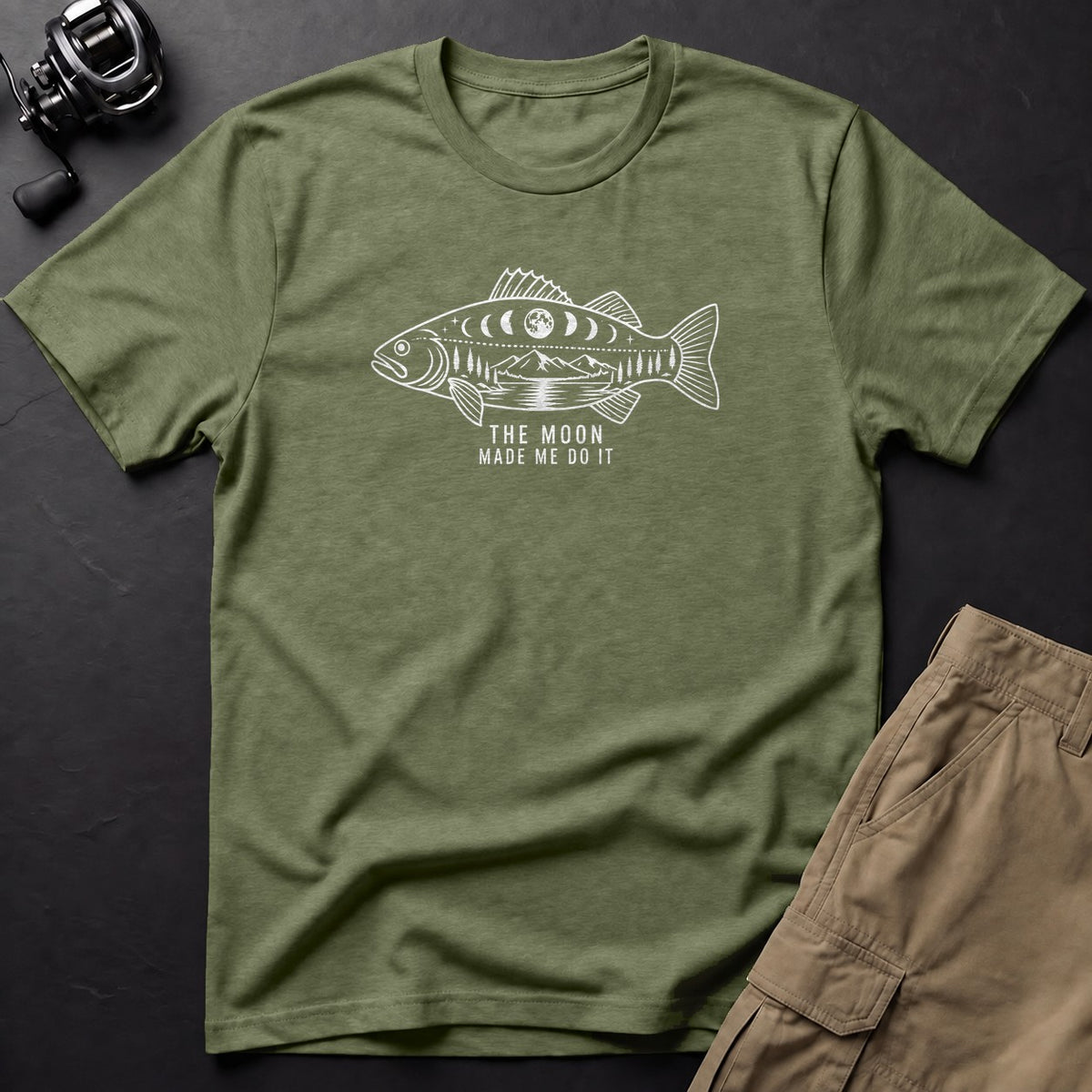 The Moon Made Me Do It T-Shirt — Moss