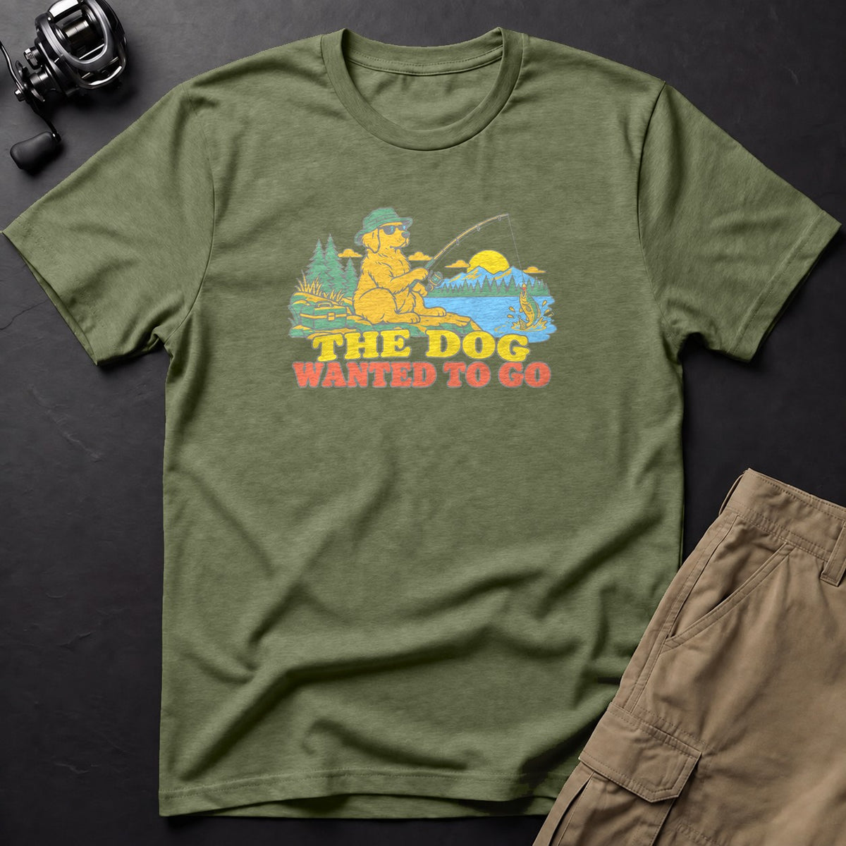The Dog Wanted to Go T-Shirt — Moss