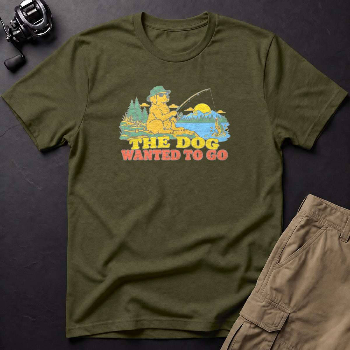 The Dog Wanted to Go T-Shirt — Sage