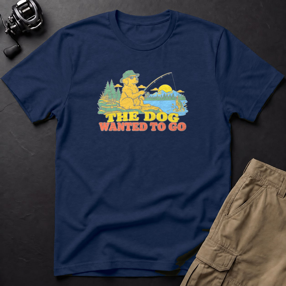 The Dog Wanted to Go T-Shirt — True Navy