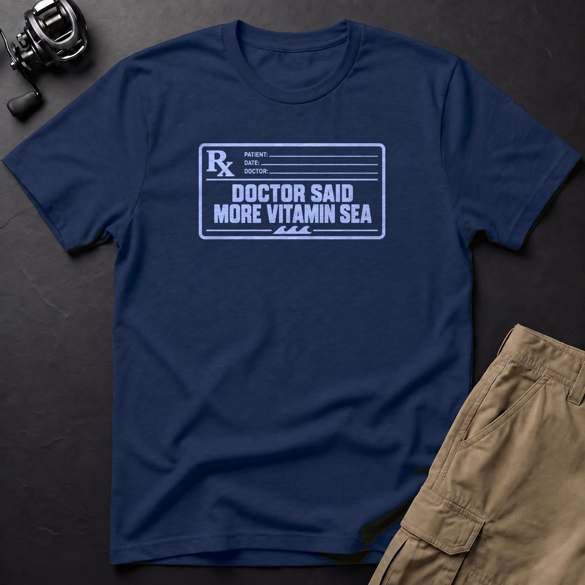 Doctor Said More Vitamin Sea T-Shirt — True Navy