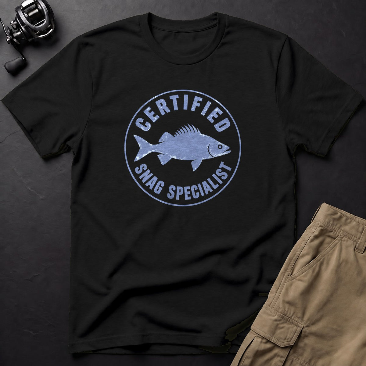 Certified Snag Specialist T-Shirt — Black