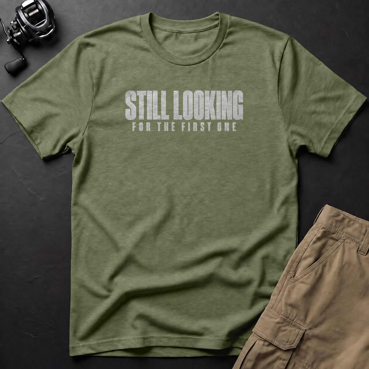 Still Looking for the First One T-Shirt — Moss