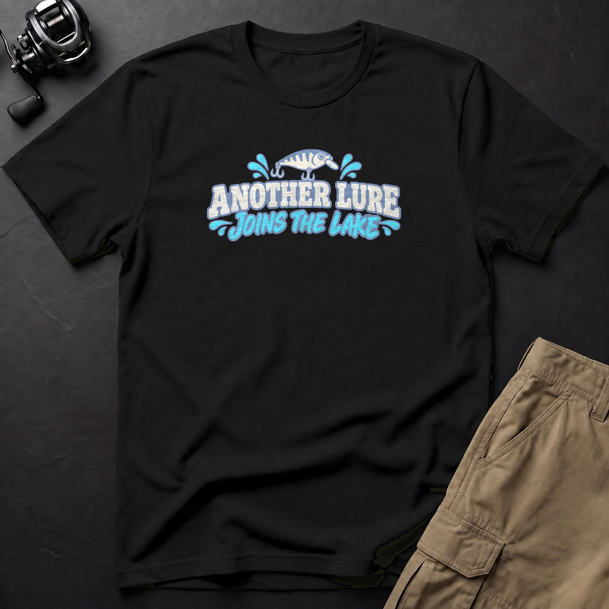 Another Lure Joins the Lake T-Shirt — Black