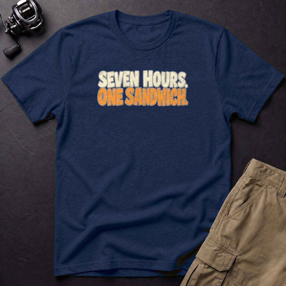 Seven Hours. One Sandwich. T-Shirt — True Navy