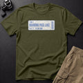 Boarding Pass: Lake, Gate 1, 4:30 Am T-Shirt — Sage