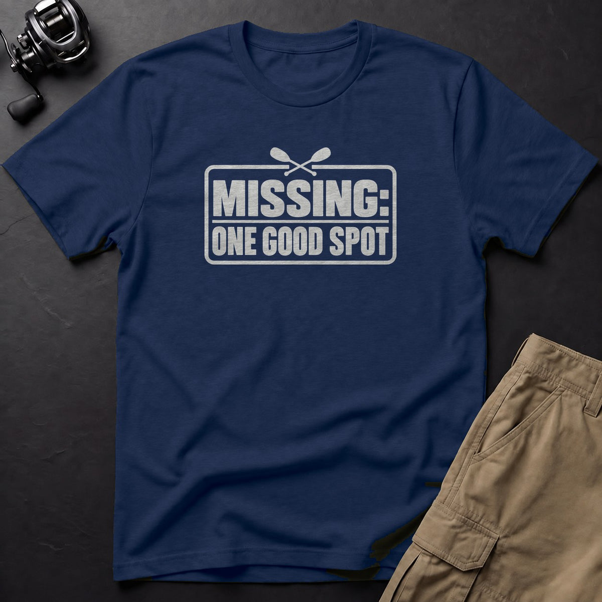 Missing: One Good Spot T-Shirt — True Navy