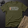 Battery 1% — Still Fishing T-Shirt — Sage