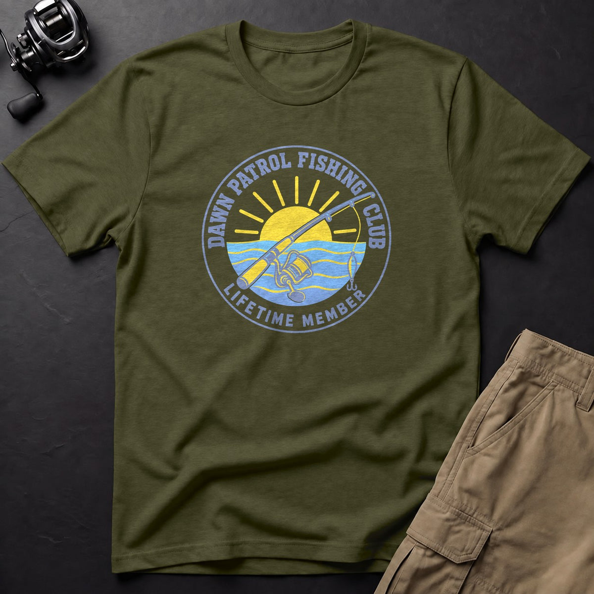 Dawn Patrol Fishing Club — Lifetime Member T-Shirt — Sage