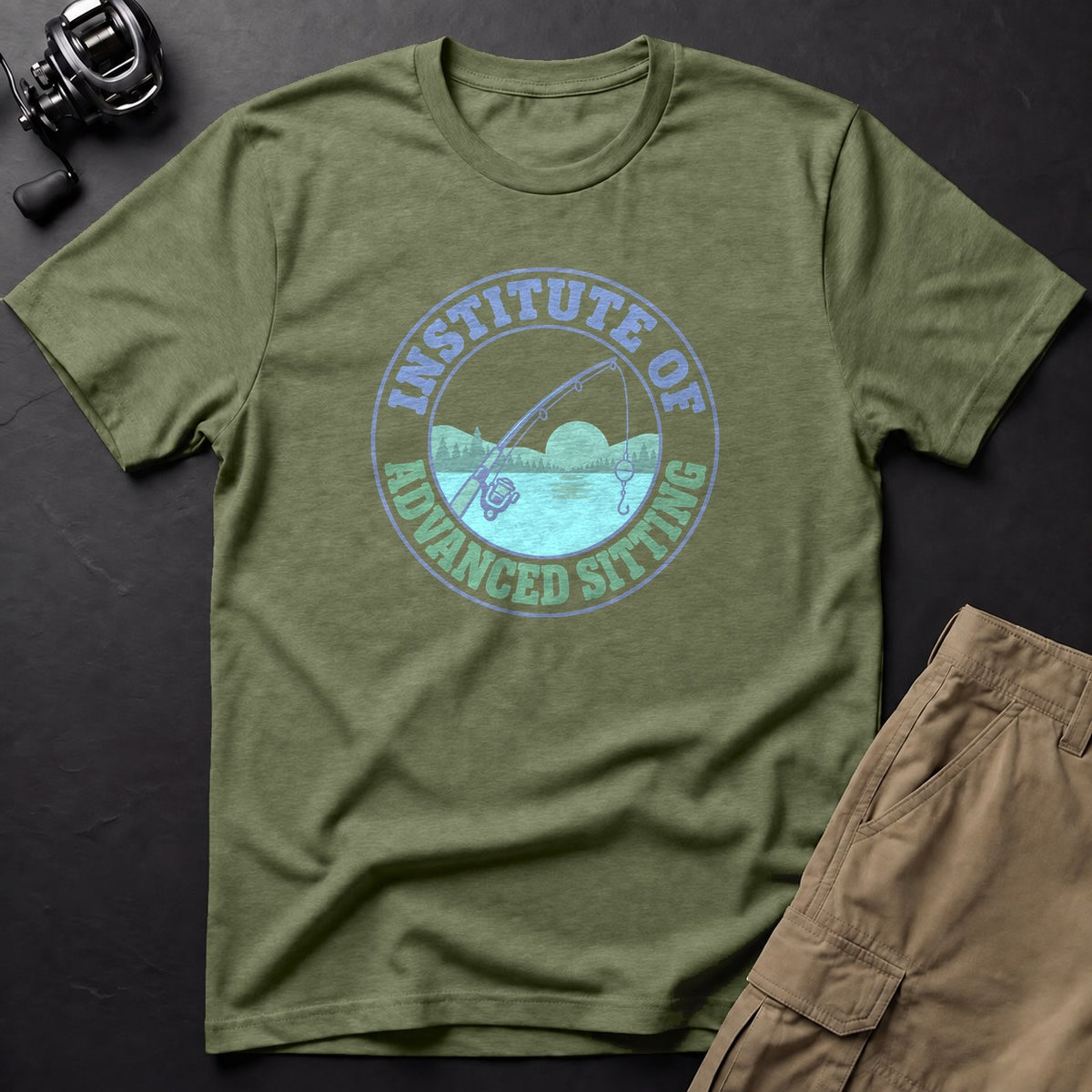 Institute of Advanced Sitting T-Shirt — Moss