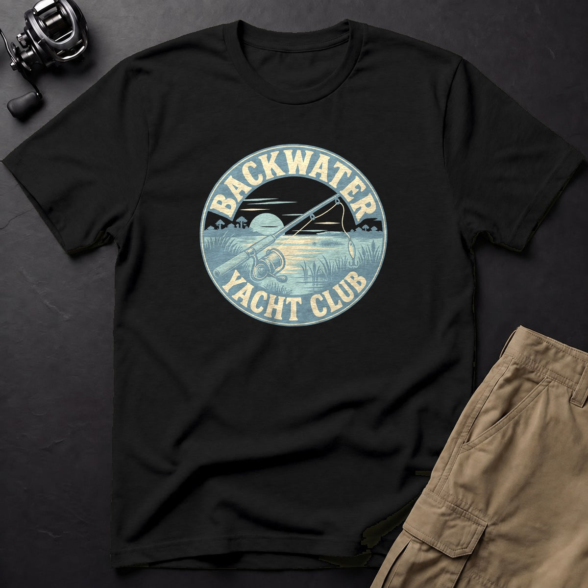 Backwater Yacht Club T-Shirt — Black
