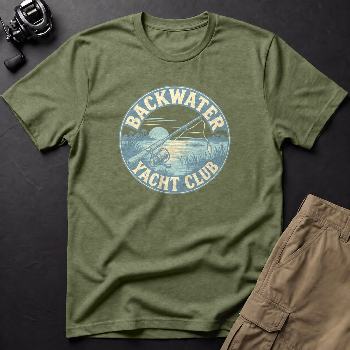 Backwater Yacht Club T-Shirt — Moss