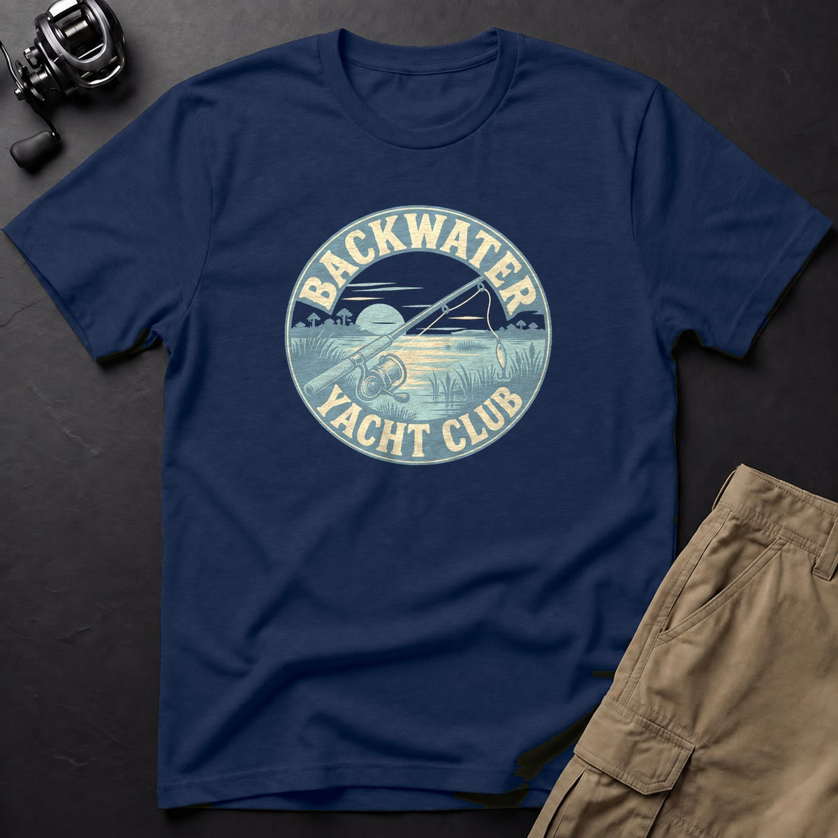 Backwater Yacht Club T-Shirt — True Navy