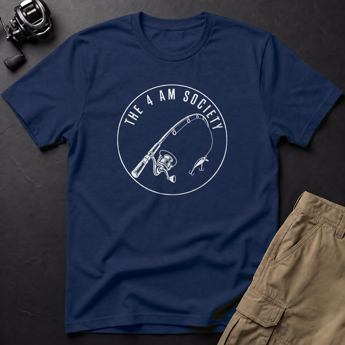 The 4 Am Society T-Shirt — True Navy