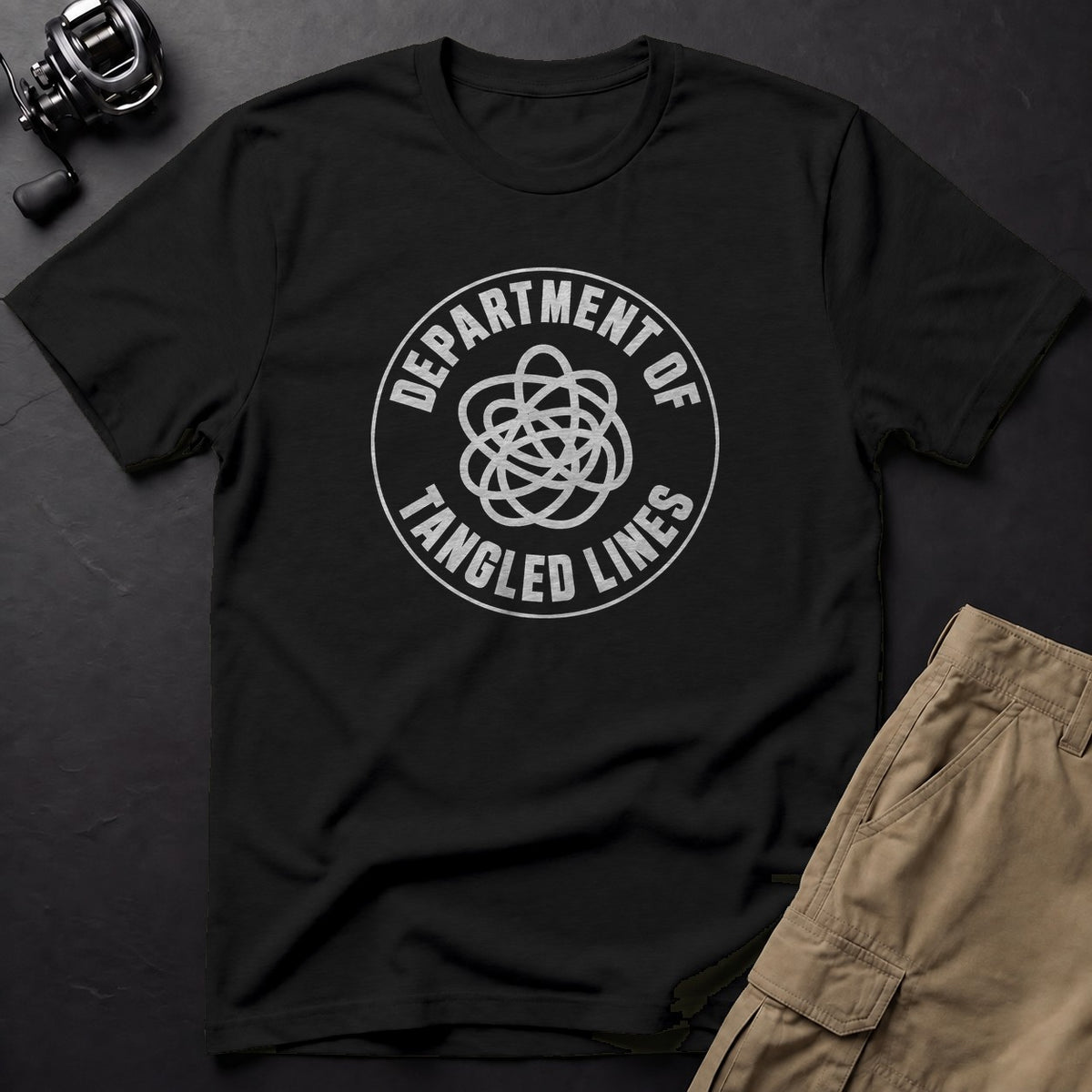 Department of Tangled Lines T-Shirt — Black