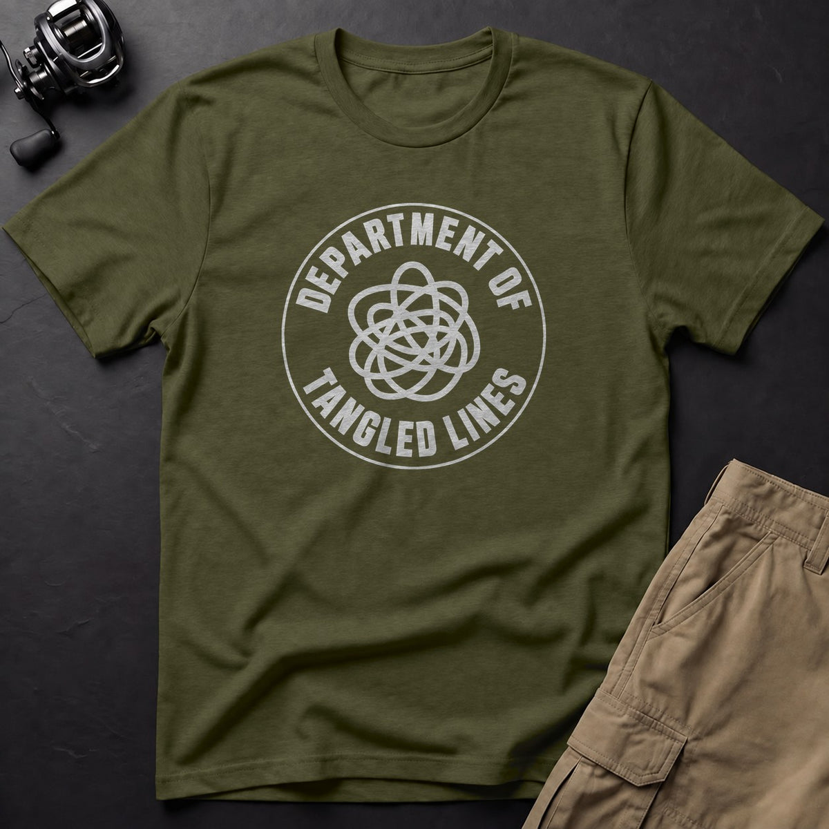 Department of Tangled Lines T-Shirt — Sage