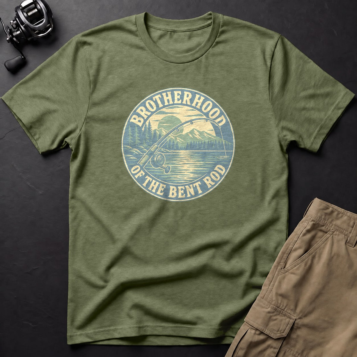Brotherhood of the Bent Rod T-Shirt — Moss