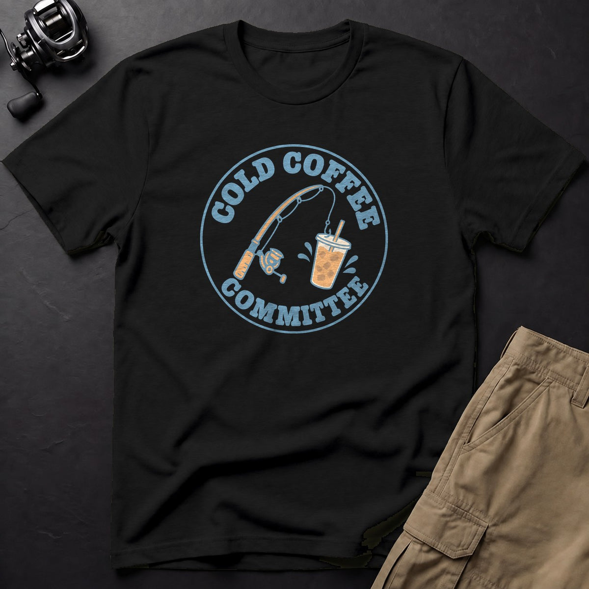 Cold Coffee Committee T-Shirt — Black