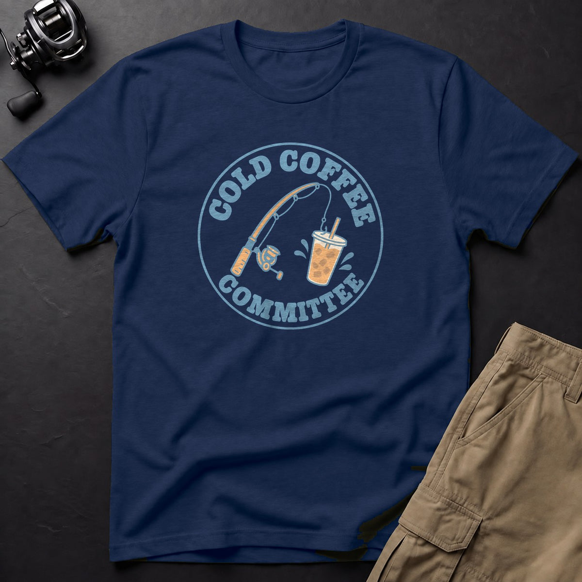 Cold Coffee Committee T-Shirt — True Navy