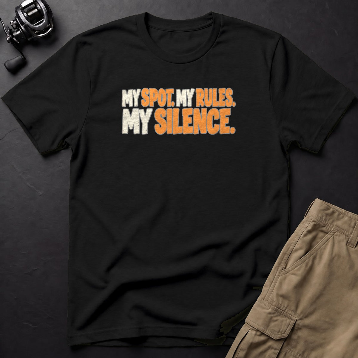 My Spot. My Rules. My Silence. T-Shirt — Black