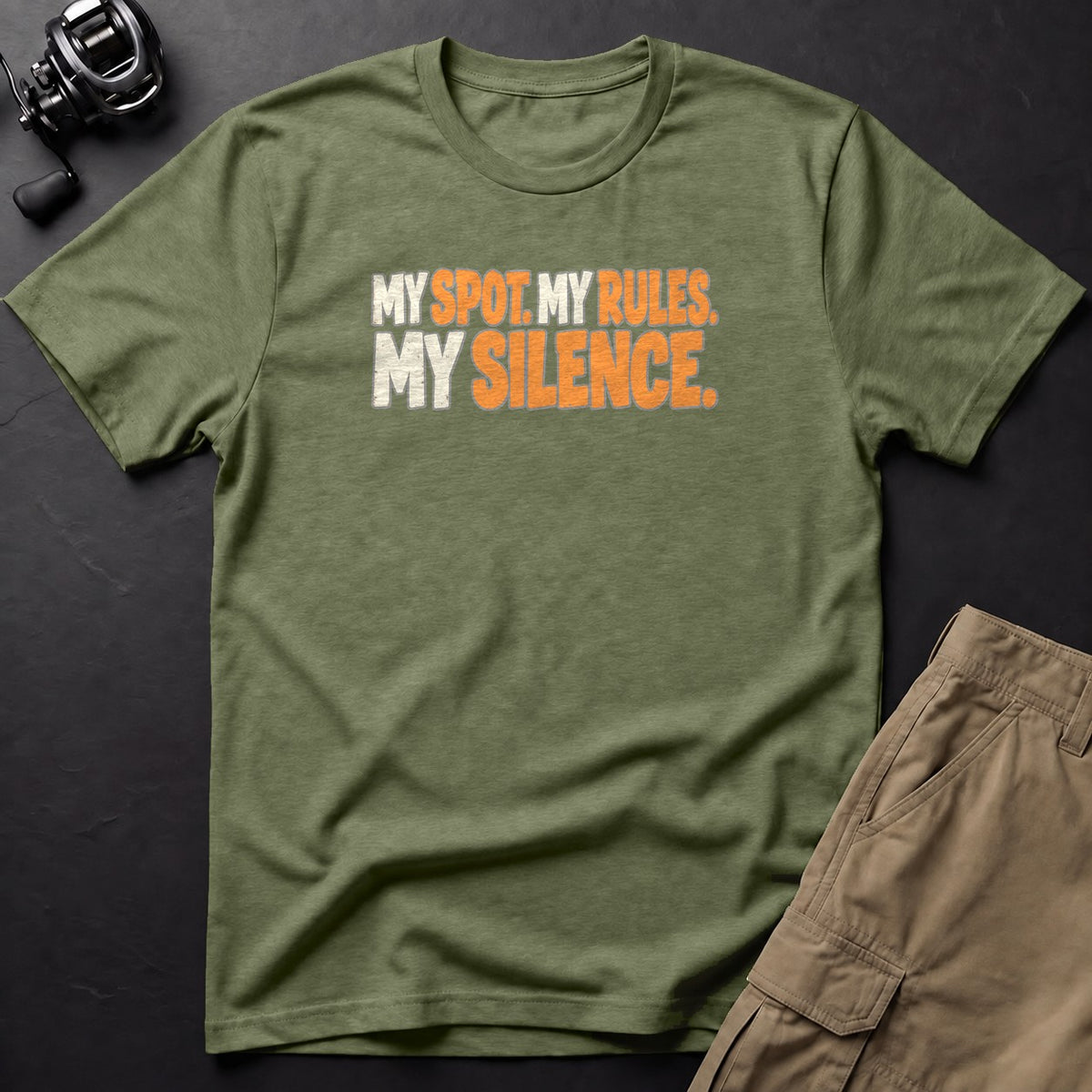 My Spot. My Rules. My Silence. T-Shirt — Moss
