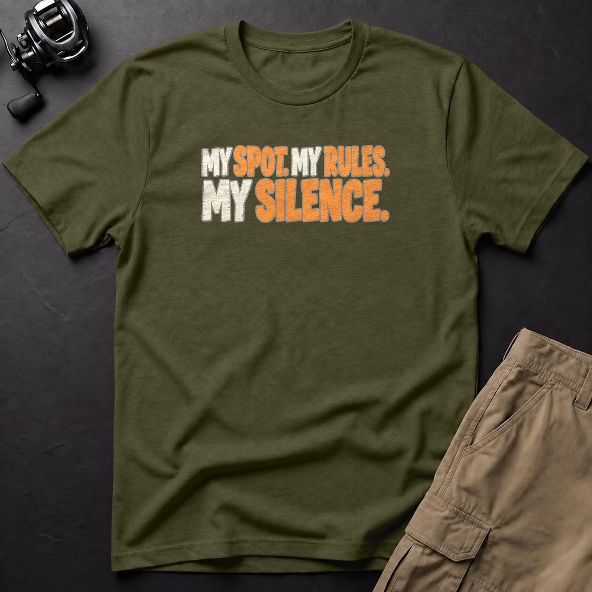 My Spot. My Rules. My Silence. T-Shirt — Sage