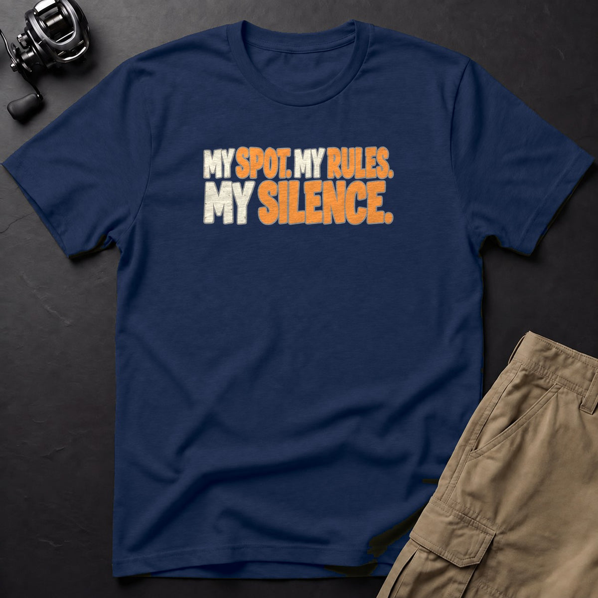 My Spot. My Rules. My Silence. T-Shirt — True Navy