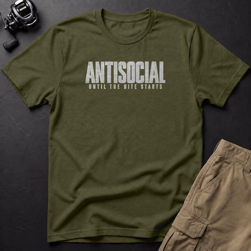 Antisocial Until the Bite Starts T-Shirt — Sage