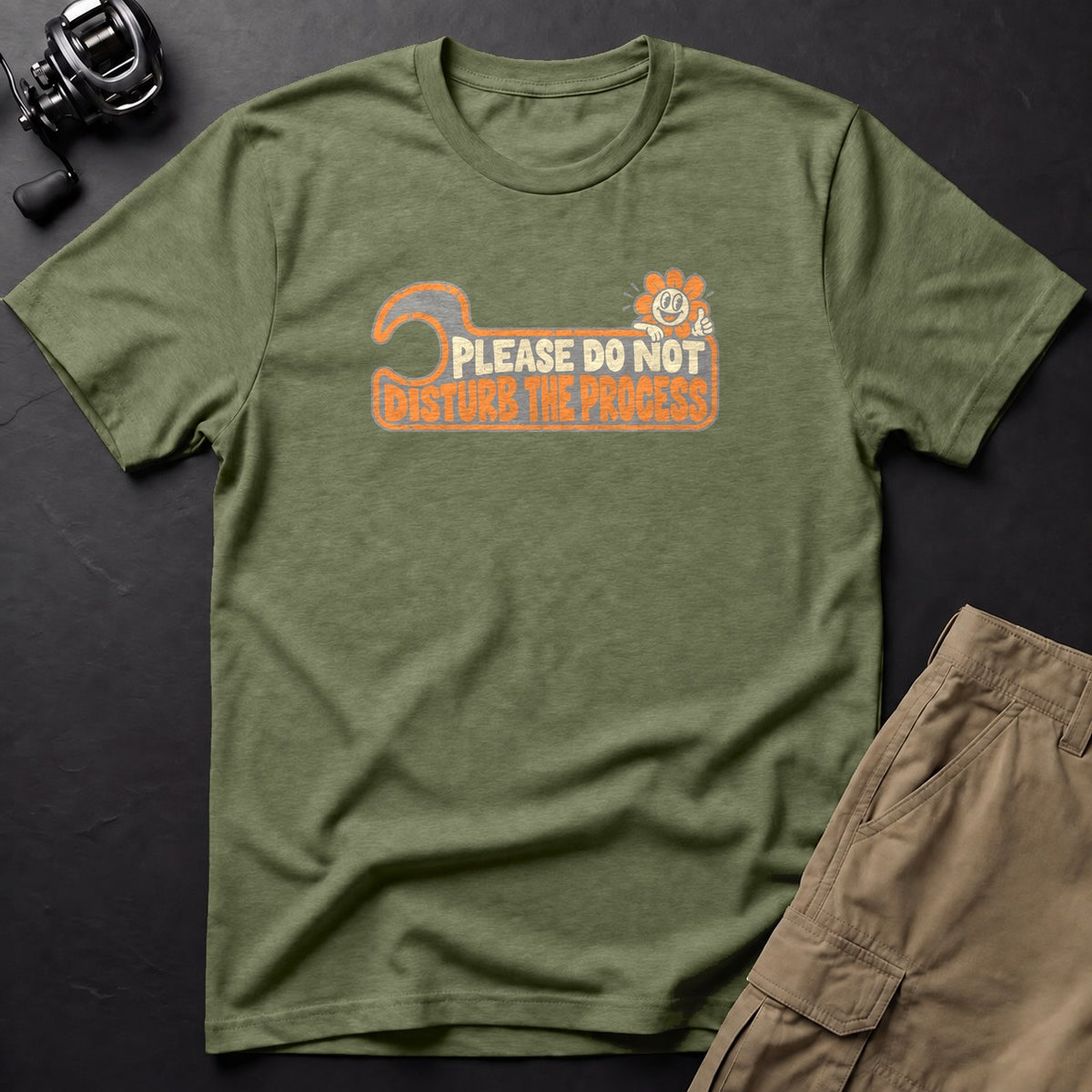 Please Do Not Disturb the Process T-Shirt — Moss