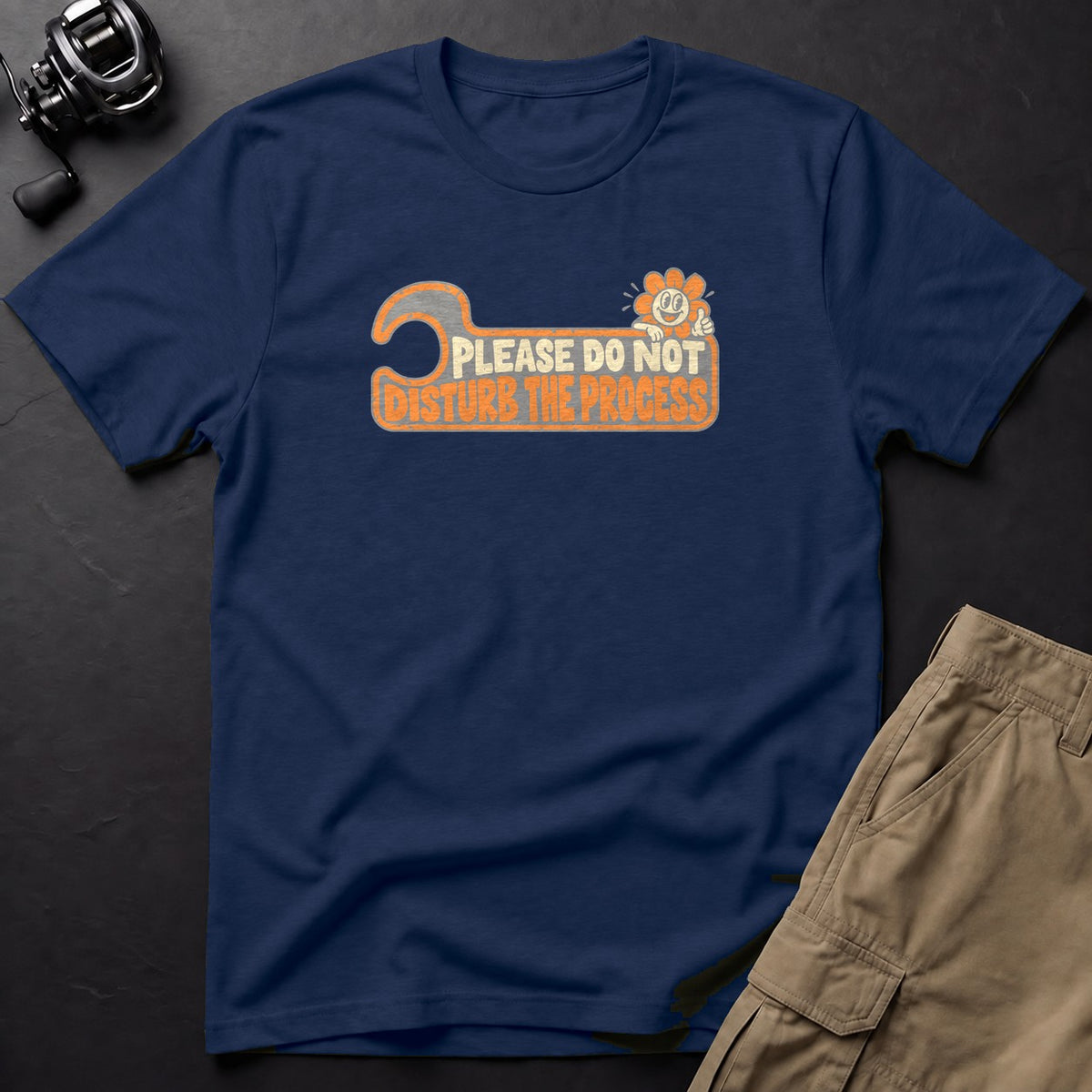 Please Do Not Disturb the Process T-Shirt — True Navy