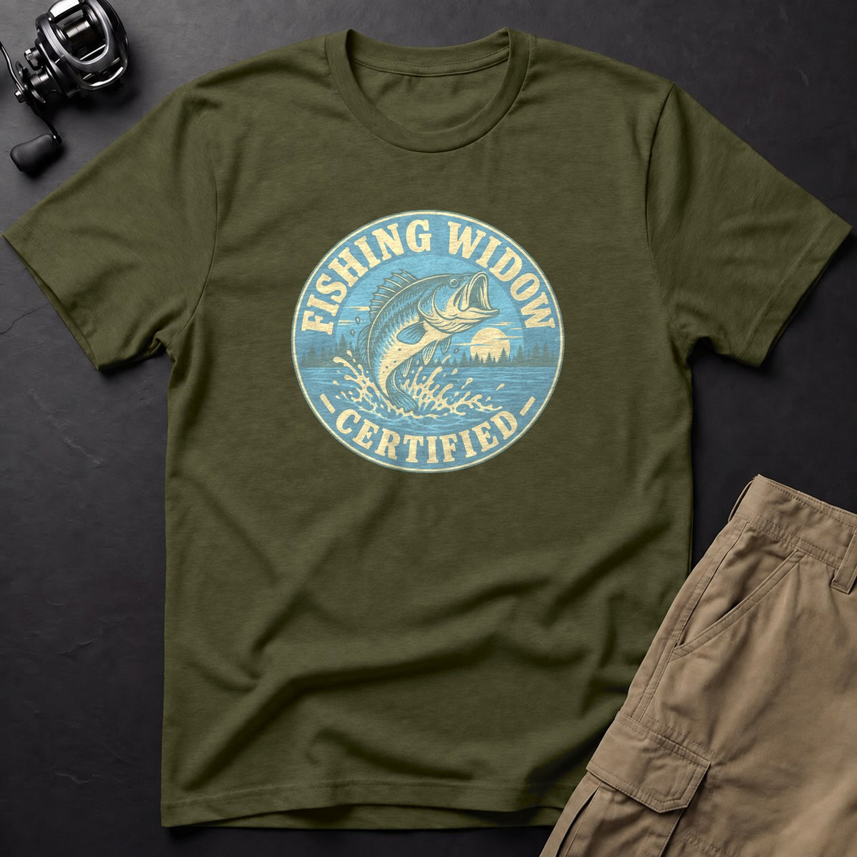 Fishing Widow — Certified T-Shirt — Sage