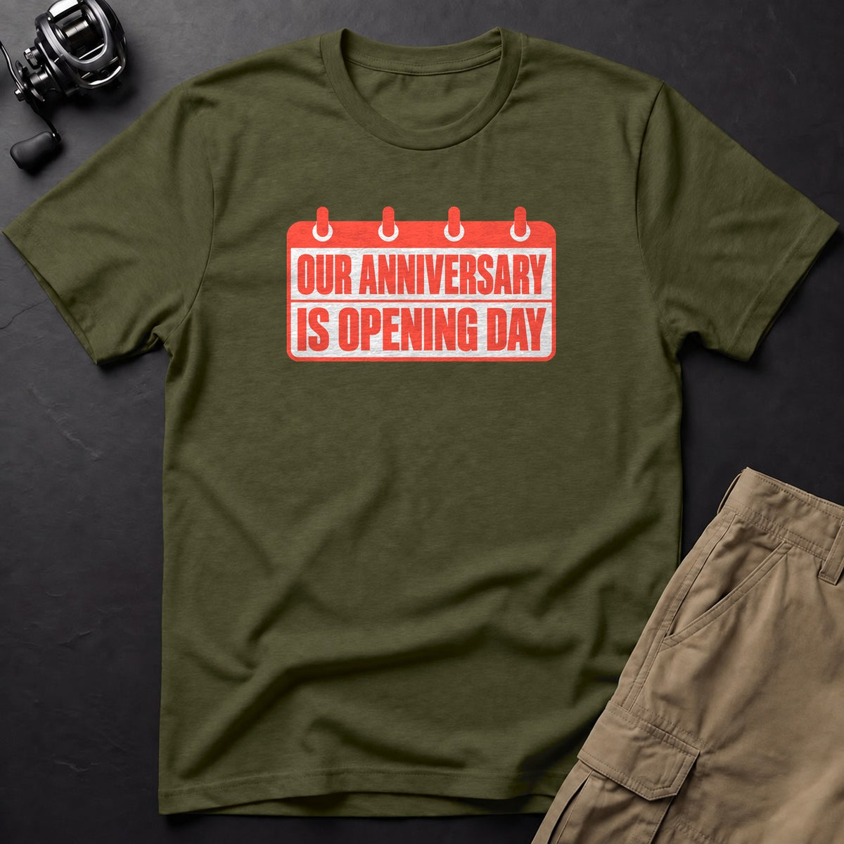 Our Anniversary Is Opening Day T-Shirt — Sage