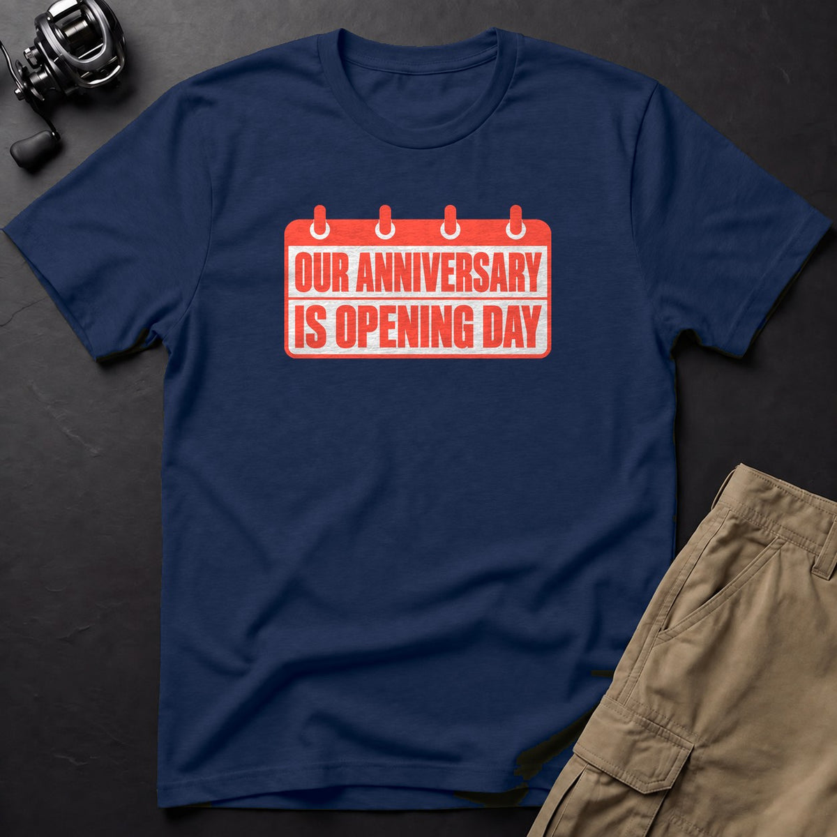 Our Anniversary Is Opening Day T-Shirt — True Navy