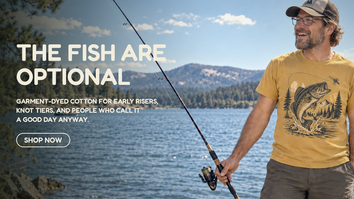 Fishing tees for people who keep going back to the water
